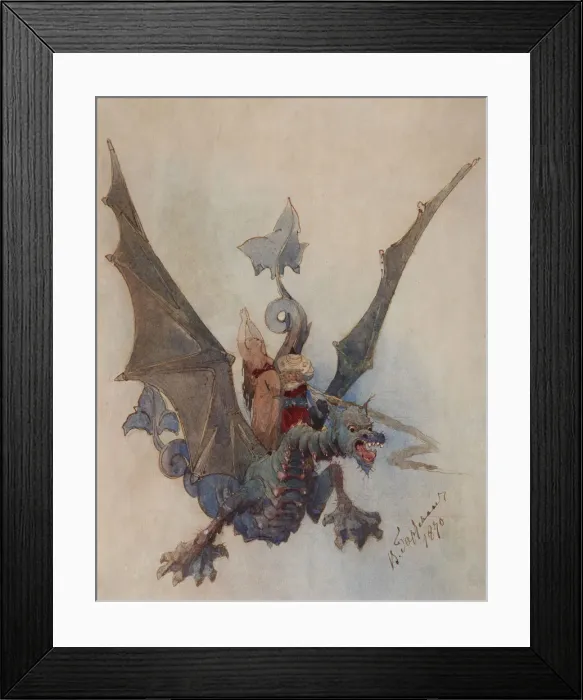 Framed Print : Chernomor and Lyudmila. Costume design for the opera Ruslan and Lyudmila by M. Glinka. Artist: Hartmann, Viktor Alexandrovich (1834-1873) Framed Print : Chernomor and Lyudmila. Costume design for the opera Ruslan and Lyudmila by M. Glinka. Artist: Hartmann, Viktor Alexandrovich (1834-1873)
