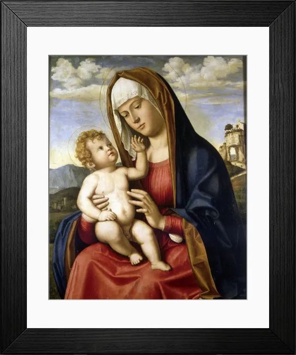 Framed Print : Virgin and Child. Artist: Cima da Conegliano, Giovanni Battista (ca. 1459-1517) Framed Print : Virgin and Child. Artist: Cima da Conegliano, Giovanni Battista (ca. 1459-1517)