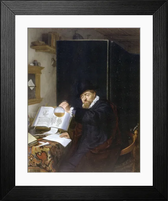 Framed Print : Analysis. Artist: Ostade, Adriaen Jansz, van (1610-1685) Framed Print : Analysis. Artist: Ostade, Adriaen Jansz, van (1610-1685)