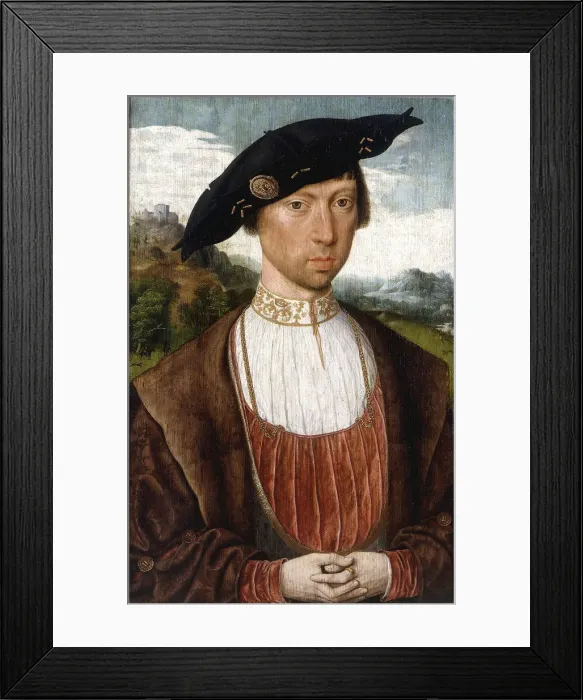 Framed Print : Portrait of Joost van Bronkhorst. Artist: Mostaert, Jan (1472 / 73-1555 / 56) Framed Print : Portrait of Joost van Bronkhorst. Artist: Mostaert, Jan (1472 / 73-1555 / 56)
