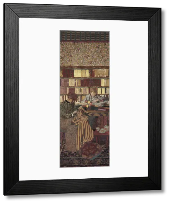 Framed Print : The Privacy. Decoration for the Library of Dr. Vaquez. Artist: Vuillard, Edouard (1868-1940) Framed Print : The Privacy. Decoration for the Library of Dr. Vaquez. Artist: Vuillard, Edouard (1868-1940)