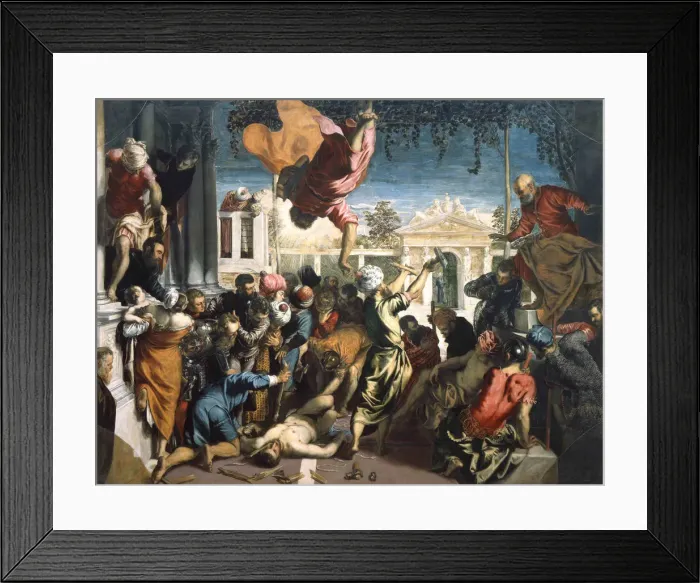 Framed Print : The Miracle of the Slave (The Miracle of Saint Mark). Artist: Tintoretto, Jacopo (1518-1594) Framed Print : The Miracle of the Slave (The Miracle of Saint Mark). Artist: Tintoretto, Jacopo (1518-1594)