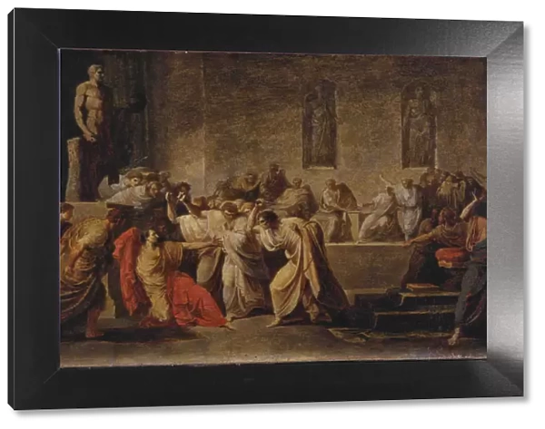The Death of Julius Caesar. Artist: Camuccini, Vincenzo (1771-1844)