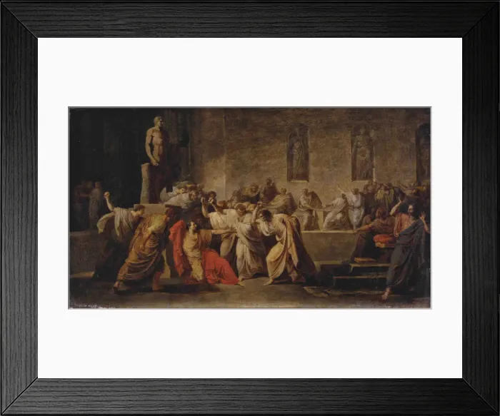 Framed Print : The Death of Julius Caesar. Artist: Camuccini, Vincenzo (1771-1844) Framed Print : The Death of Julius Caesar. Artist: Camuccini, Vincenzo (1771-1844)