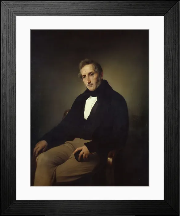 Framed Print : Portrait of the poet Alessandro Manzoni (1785-1873). Artist: Hayez, Francesco (1791-1882) Framed Print : Portrait of the poet Alessandro Manzoni (1785-1873). Artist: Hayez, Francesco (1791-1882)