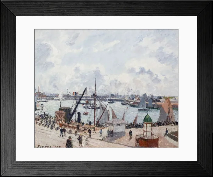 Framed Print : The Outer Harbour of Le Havre. Morning. Sun. Artist: Pissarro, Camille (1830-1903) Framed Print : The Outer Harbour of Le Havre. Morning. Sun. Artist: Pissarro, Camille (1830-1903)