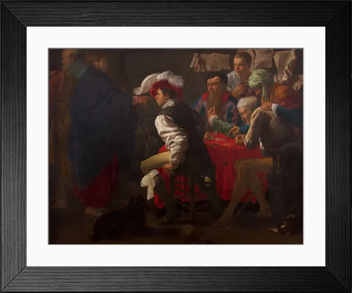 Framed Print : The Calling of Saint Matthew. Artist: Terbrugghen, Hendrick Jansz (1588-1629)