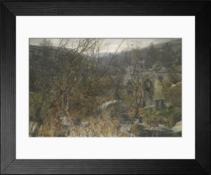 Framed Print : Winter Hunt. Artist: Kolesnikov, Ivan Fyodorovich (1887-1929) Framed Print : Winter Hunt. Artist: Kolesnikov, Ivan Fyodorovich (1887-1929)