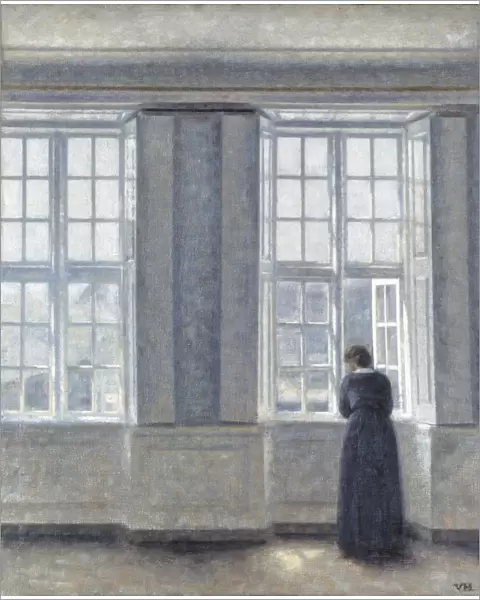The Tall Windows. Artist: Hammershoi, Vilhelm (1864-1916)