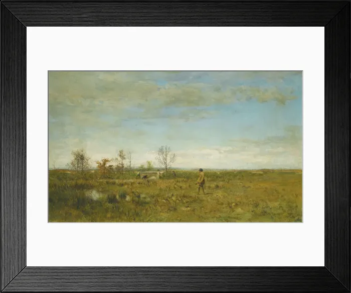 Framed Print : Hunters in Pont Long. Artist: Pokhitonov, Ivan Pavlovich (1850-1923) Framed Print : Hunters in Pont Long. Artist: Pokhitonov, Ivan Pavlovich (1850-1923)