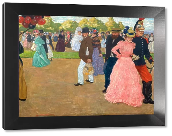 Sunday Stroll in the Bois de Boulogne. Artist: Evenepoel, Henri Jacques Edouard (1872-1899)