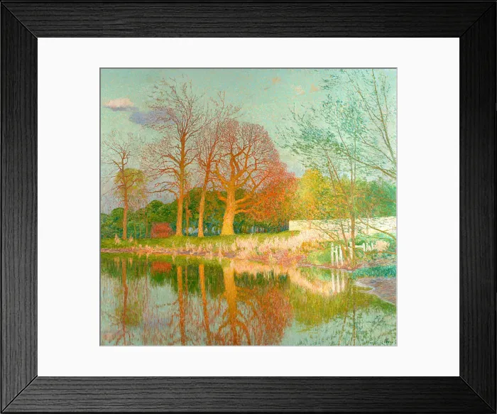Framed Print : Chestnut Tree in the Evening Sun. Artist: Claus, Emile (1849-1924) Framed Print : Chestnut Tree in the Evening Sun. Artist: Claus, Emile (1849-1924)