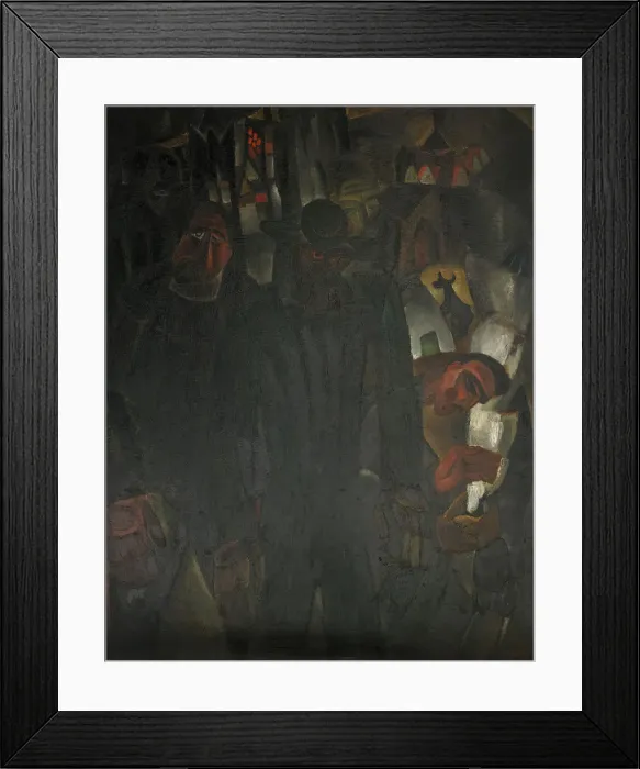 Framed Print : The Emigrants. Artist: Van den Berghe, Frits (1883-1939) Framed Print : The Emigrants. Artist: Van den Berghe, Frits (1883-1939)