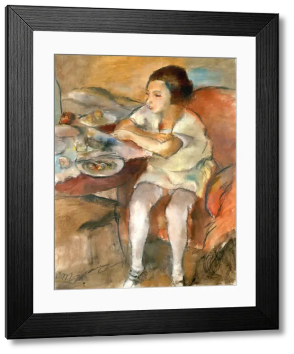 Framed Print : Breakfast (Lunch). Artist: Pascin, Jules (1885-1930) Framed Print : Breakfast (Lunch). Artist: Pascin, Jules (1885-1930)