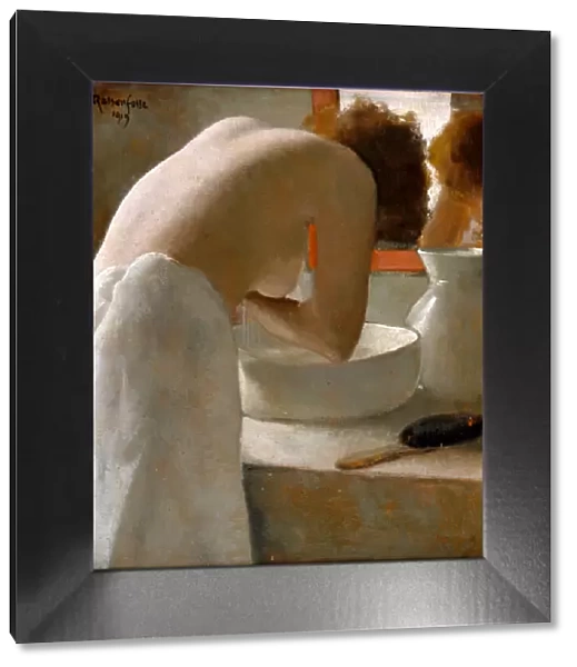 Woman Washing. Artist: Rassenfosse, Armand (1862-1934)