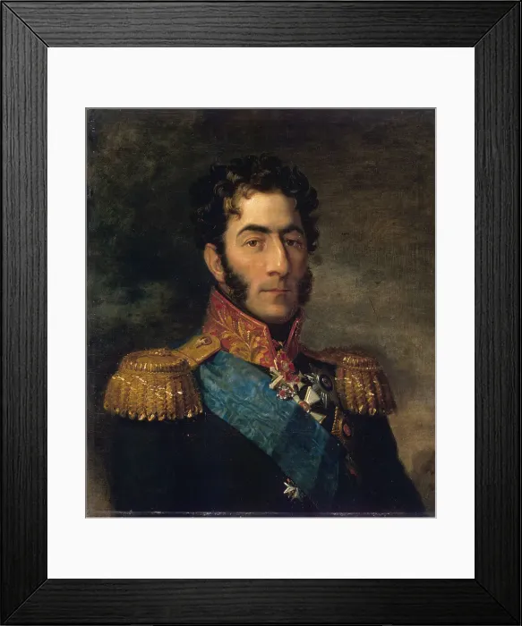 Framed Print : Prince General Pyotr Ivanovich Bagration (1765-1812). Artist: Dawe, George (1781-1829) Framed Print : Prince General Pyotr Ivanovich Bagration (1765-1812). Artist: Dawe, George (1781-1829)