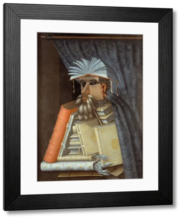 Framed Print : The Librarian. Artist: Arcimboldo, Giuseppe (1527-1593) Framed Print : The Librarian. Artist: Arcimboldo, Giuseppe (1527-1593)