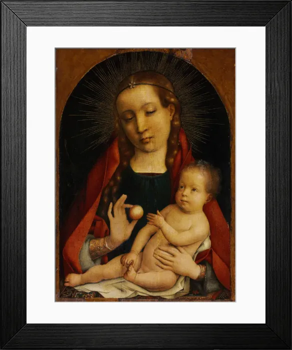 Framed Print : Madonna and Child. Artist: Provost (Provoost), Jan (1465-1529) Framed Print : Madonna and Child. Artist: Provost (Provoost), Jan (1465-1529)