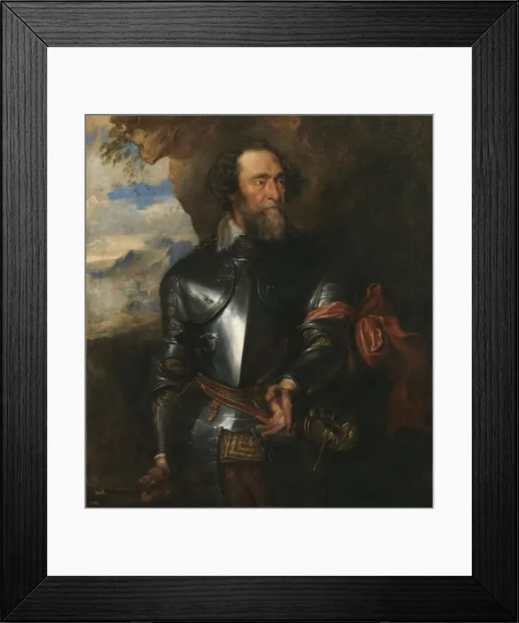 Framed Print : Portrait of Count Hendrik van den Bergh (1573-1638). Artist: Dyck, Sir Anthony van (1599-1641) Framed Print : Portrait of Count Hendrik van den Bergh (1573-1638). Artist: Dyck, Sir Anthony van (1599-1641)