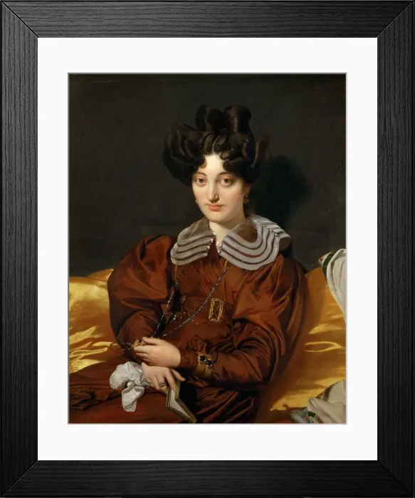 Framed Print : Portrait of Madame Marcotte de Sainte-Marie. Artist: Ingres, Jean Auguste Dominique (1780-1867) Framed Print : Portrait of Madame Marcotte de Sainte-Marie. Artist: Ingres, Jean Auguste Dominique (1780-1867)