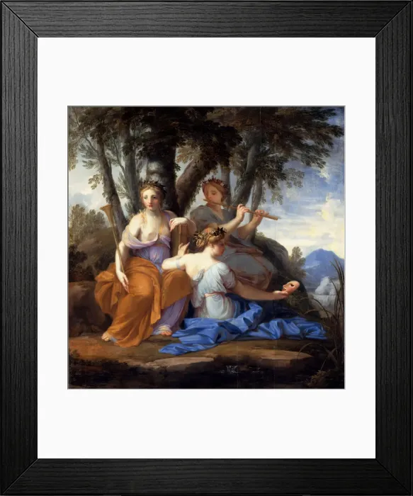 Framed Print : The Muses Clio, Euterpe, and Thalia. Artist: Le Sueur, Eustache (1617-1655) Framed Print : The Muses Clio, Euterpe, and Thalia. Artist: Le Sueur, Eustache (1617-1655)