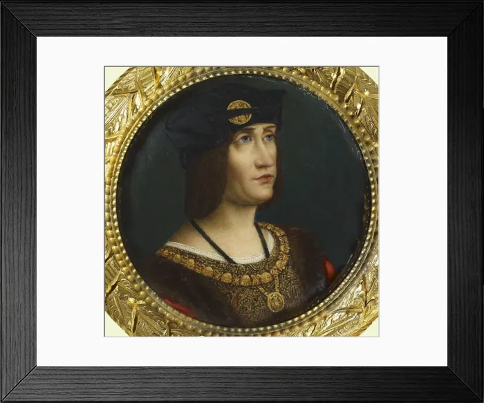 Framed Print : Portrait of Louis XII, King of France (1498-1515). Artist: Lee, Joseph (1780-1859) Framed Print : Portrait of Louis XII, King of France (1498-1515). Artist: Lee, Joseph (1780-1859)