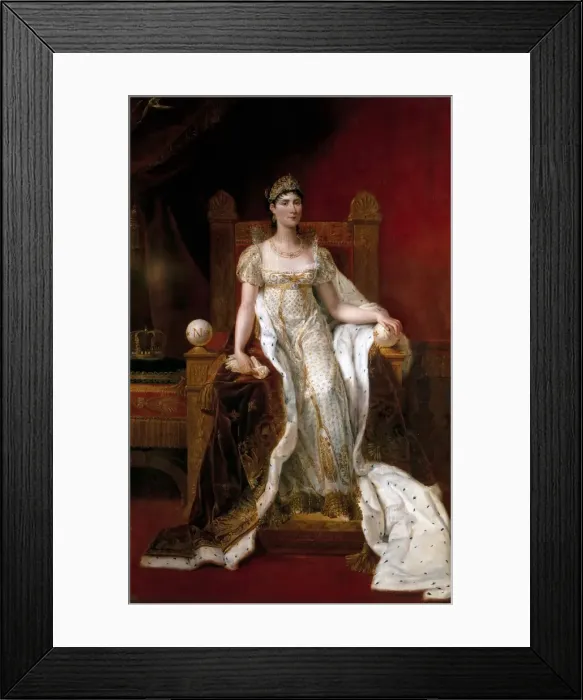Framed Print : Portrait of Josephine de Beauharnais, the first wife of Napoleon Bonaparte (1763-1814). Artist: Lethiere, Guillaume Guillon (1760-1832)