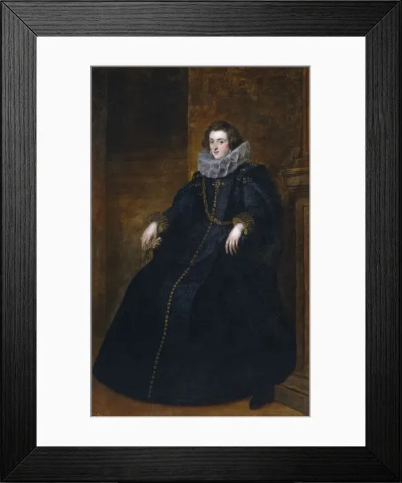 Framed Print : Policena Spinola, marquesa de Leganes. Artist: Dyck, Sir Anthony van (1599-1641) Framed Print : Policena Spinola, marquesa de Leganes. Artist: Dyck, Sir Anthony van (1599-1641)