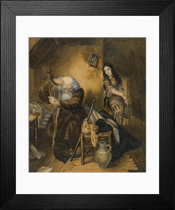 Framed Print : Illustration to the novel Wilhelm Meisters Apprenticeship by Johann Wolfgang von Goethe. Artist: Briullov, Karl Pavlovich (1799-1852) Framed Print : Illustration to the novel Wilhelm Meisters Apprenticeship by Johann Wolfgang von Goethe. Artist: Briullov, Karl Pavlovich (1799-1852)