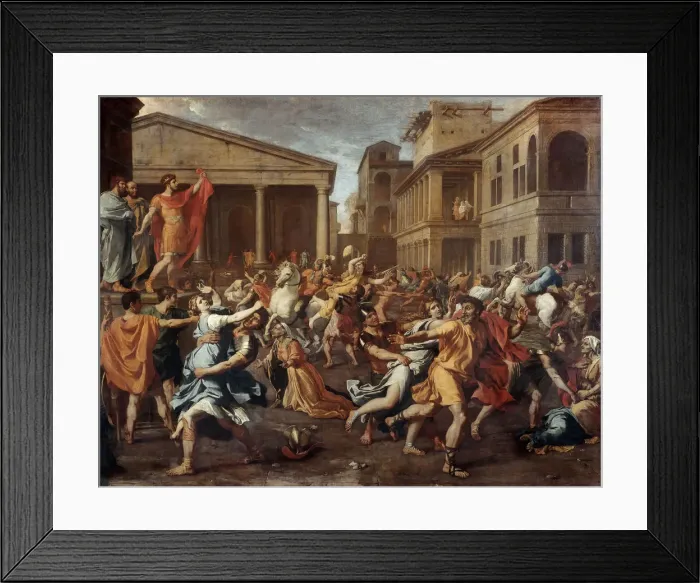 Framed Print : The Rape of the Sabine women. Artist: Poussin, Nicolas (1594-1665) Framed Print : The Rape of the Sabine women. Artist: Poussin, Nicolas (1594-1665)