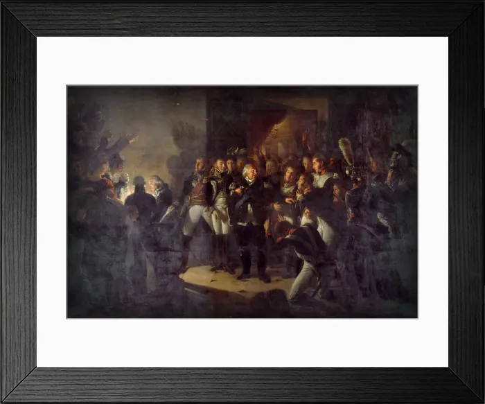 Framed Print : Louis XVIII left the Tuileries on the Night of March 20, 1815. Artist: Gros, Antoine Jean, Baron (1771-1835) Framed Print : Louis XVIII left the Tuileries on the Night of March 20, 1815. Artist: Gros, Antoine Jean, Baron (1771-1835)