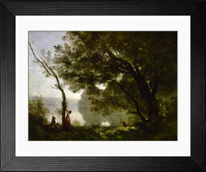 Framed Print : Recollection of Mortefontaine. Artist: Corot, Jean-Baptiste Camille (1796-1875) Framed Print : Recollection of Mortefontaine. Artist: Corot, Jean-Baptiste Camille (1796-1875)