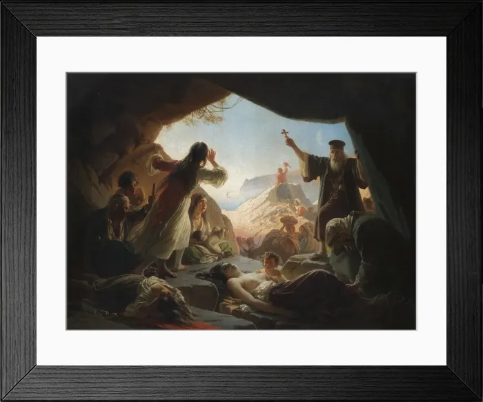 Framed Print : The Zeitun Rebellion of 1862. Artist: Khudyakov, Vasili Grigorievich (1826-1871) Framed Print : The Zeitun Rebellion of 1862. Artist: Khudyakov, Vasili Grigorievich (1826-1871)