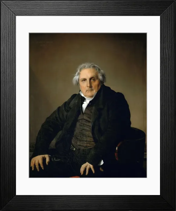 Framed Print : Portrait of Monsieur Bertin. Artist: Ingres, Jean Auguste Dominique (1780-1867) Framed Print : Portrait of Monsieur Bertin. Artist: Ingres, Jean Auguste Dominique (1780-1867)