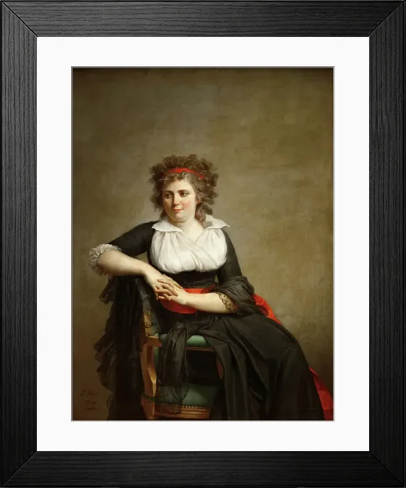 Framed Print : Robertine Tourteau, Marquise d Orvilliers (1772-1862). Artist: David, Jacques Louis (1748-1825) Framed Print : Robertine Tourteau, Marquise d Orvilliers (1772-1862). Artist: David, Jacques Louis (1748-1825)