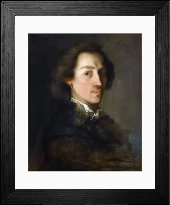 Framed Print : Portrait of Frederic Chopin. Artist: Scheffer, Ary (1795-1858)