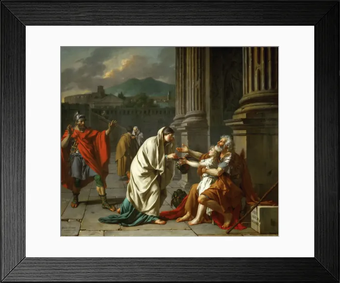 Framed Print : Belisarius Begging for Alms. Artist: David, Jacques Louis (1748-1825) Framed Print : Belisarius Begging for Alms. Artist: David, Jacques Louis (1748-1825)