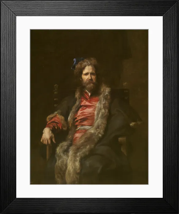 Framed Print : Portrait of Painter Martin Ryckaert (1587-1631). Artist: Dyck, Sir Anthony van (1599-1641) Framed Print : Portrait of Painter Martin Ryckaert (1587-1631). Artist: Dyck, Sir Anthony van (1599-1641)