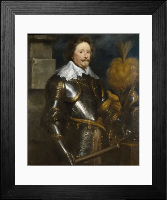 Framed Print : Portrait of Frederick Henry, Prince of Orange (1584-1647). Artist: Dyck, Sir Anthony van (1599-1641) Framed Print : Portrait of Frederick Henry, Prince of Orange (1584-1647). Artist: Dyck, Sir Anthony van (1599-1641)