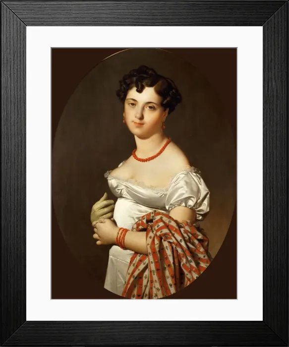 Framed Print : Portrait of Madame Cecile Panckoucke, nee Bochet. Artist: Ingres, Jean Auguste Dominique (1780-1867) Framed Print : Portrait of Madame Cecile Panckoucke, nee Bochet. Artist: Ingres, Jean Auguste Dominique (1780-1867)