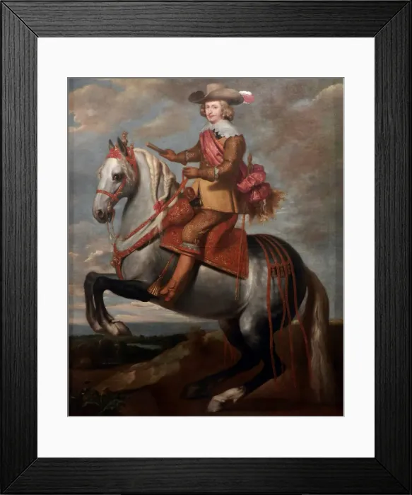 Framed Print : Equestrian portrait of Cardinal-Infante Ferdinand of Austria. Artist: Crayer, Caspar de (1584-1669) Framed Print : Equestrian portrait of Cardinal-Infante Ferdinand of Austria. Artist: Crayer, Caspar de (1584-1669)