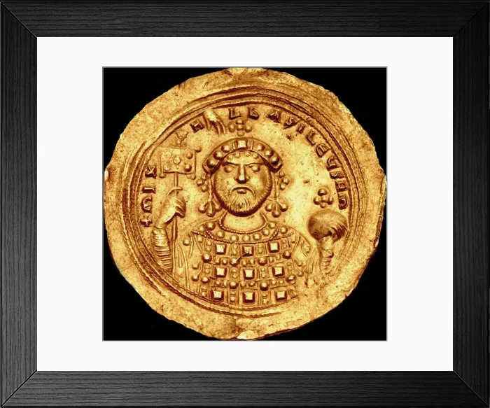 Framed Print : Michael IV the Paphlagonian. Histamenon. Artist: Numismatic, Ancient Coins Framed Print : Michael IV the Paphlagonian. Histamenon. Artist: Numismatic, Ancient Coins