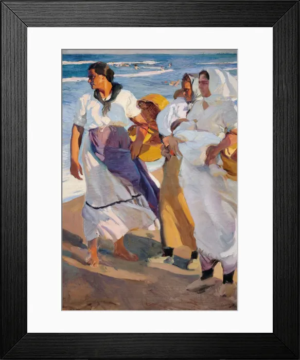 Framed Print : Fisherwomen from Valencia. Artist: Sorolla y Bastida, Joaquin (1863-1923) Framed Print : Fisherwomen from Valencia. Artist: Sorolla y Bastida, Joaquin (1863-1923)