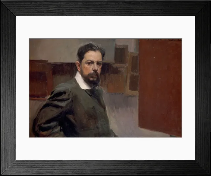 Framed Print : Self-Portrait. Artist: Sorolla y Bastida, Joaquin (1863-1923) Framed Print : Self-Portrait. Artist: Sorolla y Bastida, Joaquin (1863-1923)