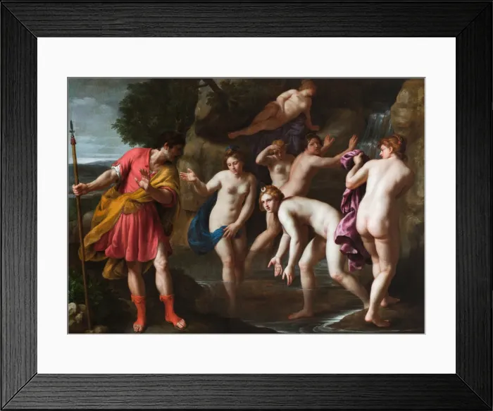 Framed Print : Diana and Actaeon. Artist: Turchi, Alessandro (1578-1649) Framed Print : Diana and Actaeon. Artist: Turchi, Alessandro (1578-1649)