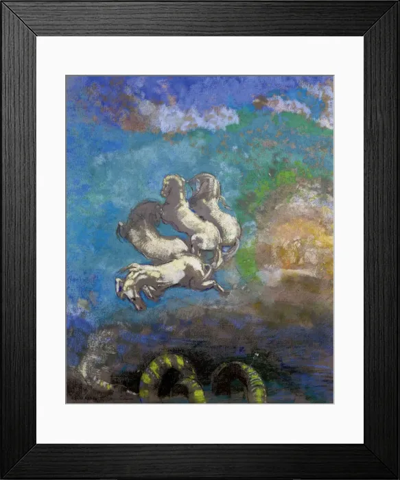 Framed Print : The Chariot of Apollo. Artist: Redon, Odilon (1840-1916) Framed Print : The Chariot of Apollo. Artist: Redon, Odilon (1840-1916)