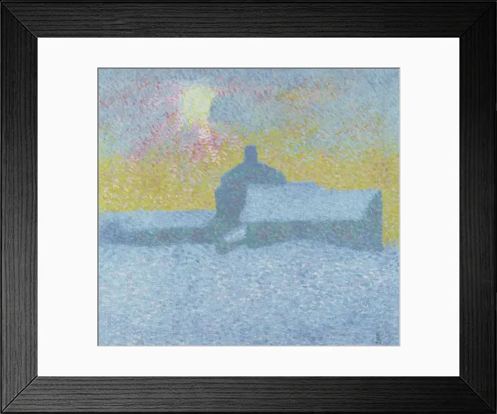 Framed Print : Winter Fog (Winter in Maloja). Artist: Giacometti, Giovanni (1868-1933) Framed Print : Winter Fog (Winter in Maloja). Artist: Giacometti, Giovanni (1868-1933)