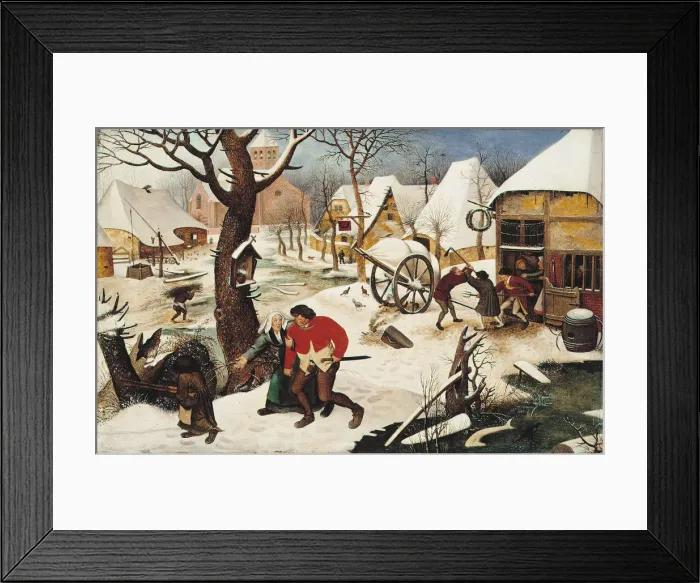 Framed Print : Return from the Inn. Artist: Brueghel, Pieter, the Younger (1564-1638) Framed Print : Return from the Inn. Artist: Brueghel, Pieter, the Younger (1564-1638)
