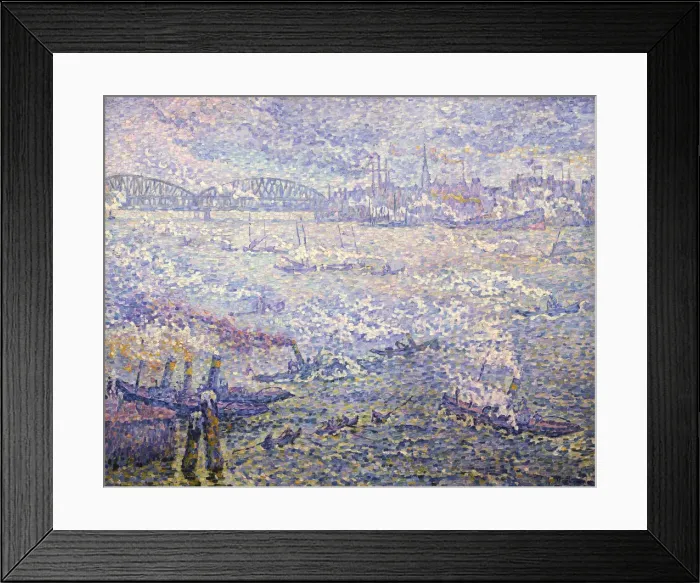 Framed Print : Rotterdam. Les Fumees. Artist: Signac, Paul (1863-1935) Framed Print : Rotterdam. Les Fumees. Artist: Signac, Paul (1863-1935)