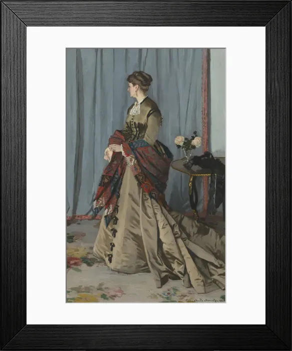 Framed Print : Madame Louis Joachim Gaudibert. Artist: Monet, Claude (1840-1926) Framed Print : Madame Louis Joachim Gaudibert. Artist: Monet, Claude (1840-1926)